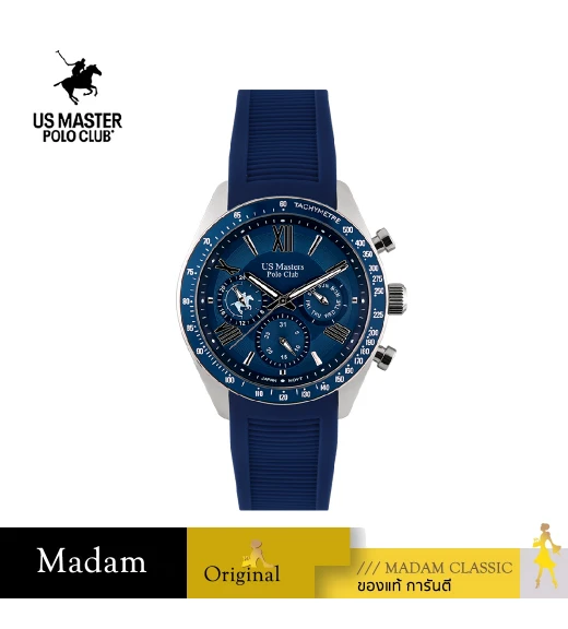 นาฬิกาข้อมือ US MASTERS POLO CLUB USM-EA10-BU-BU ROMAN SPORT DAY DATE 43 MM,BLUE / BLUE นาฬิกาข้อมือ US MASTERS POLO CLUB USM-EA10-BU-BU ROMAN SPORT DAY DATE 43 MM,BLUE / BLUE