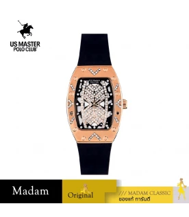 นาฬิกาข้อมือ US MASTERS POLO CLUB USM-EB01-BK-RBK RX-1 NOCTARA 31 MM,BLACK / ROSEGOLD BLACK
