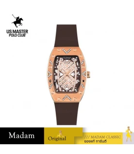 นาฬิกาข้อมือ US MASTERS POLO CLUB USM-EB01-BR-RBR RX-1 NOCTARA 31 MM,BROWN / ROSEGOLD BROWN