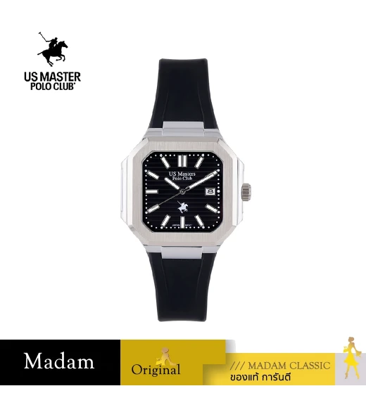 นาฬิกาข้อมือ US MASTERS POLO CLUB USM-EB02-BK-BK TIMES SQUARE CLASSIC DATE 45 MM,BLACK / BLACK