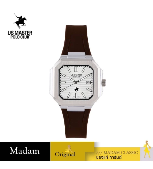 นาฬิกาข้อมือ US MASTERS POLO CLUB USM-EB02-BR-WE TIMES SQUARE CLASSIC DATE 45 MM,BROWN / WHITE นาฬิกาข้อมือ US MASTERS POLO CLUB USM-EB02-BR-WE TIMES SQUARE CLASSIC DATE 45 MM,BROWN / WHITE