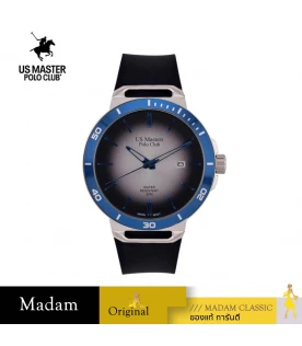 นาฬิกาข้อมือ US MASTERS POLO CLUB USM-EB03-BBU-BWE MODERN DATE 43 MM,BLACK / BLUE