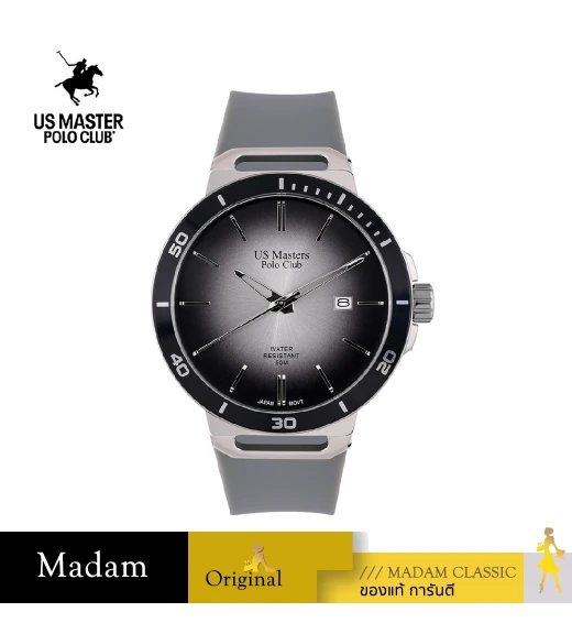 นาฬิกาข้อมือ US MASTERS POLO CLUB USM-EB03-GYB-BWE MODERN DATE 43 MM,GREY / BLACK นาฬิกาข้อมือ US MASTERS POLO CLUB USM-EB03-GYB-BWE MODERN DATE 43 MM,GREY / BLACK