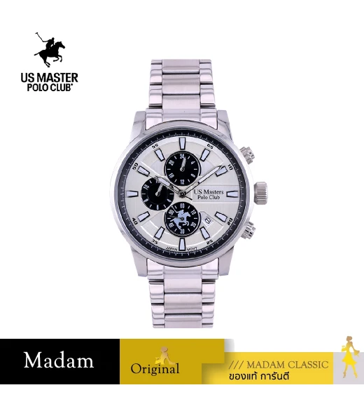 นาฬิกาข้อมือ US MASTERS POLO CLUB USM-EB05-WE SPEEDKING MODERN 44 MM,WHITE นาฬิกาข้อมือ US MASTERS POLO CLUB USM-EB05-WE SPEEDKING MODERN 44 MM,WHITE