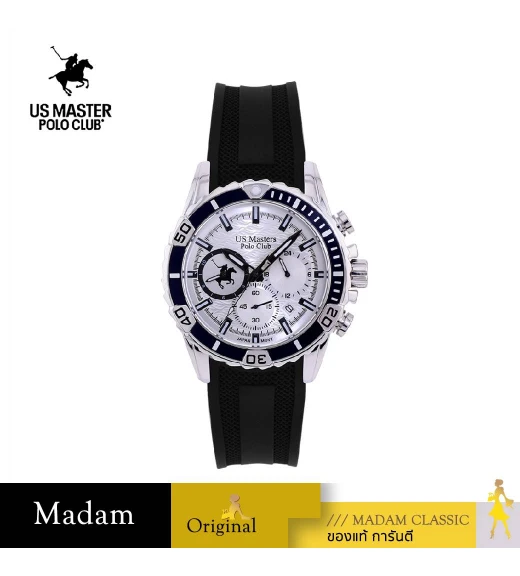 นาฬิกาข้อมือ US MASTERS POLO CLUB USM-EB10-BK-WE SPEEDKING ADAMANTINE 44.5 MM,BLACK / WHITE