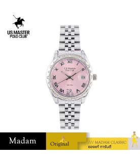 นาฬิกาข้อมือ US MASTERS POLO CLUB USM-EC02-PK NEW YORK CLASSIC ROMAN DATE 33 MM,PINK
