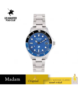 นาฬิกาข้อมือ US MASTERS POLO CLUB USM-EC04-BBU-LBU OHIO CLASS 1900 DATE 37 MM,BLACK BLUE / LIGHT BLUE
