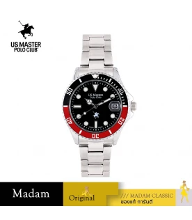 นาฬิกาข้อมือ US MASTERS POLO CLUB USM-EC04-BRD-BK OHIO CLASS 1900 DATE 37 MM,BLACK RED / BLACK