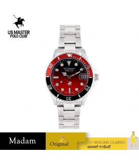 นาฬิกาข้อมือ US MASTERS POLO CLUB USM-EC04-BRD-BRD OHIO CLASS 1900 DATE 37 MM,BLACK RED / BLACK RED