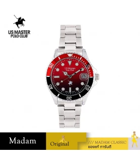 นาฬิกาข้อมือ US MASTERS POLO CLUB USM-EC04-BRD-RDB OHIO CLASS 1900 DATE 37 MM,BLACK RED / RED BLACK
