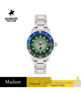 นาฬิกาข้อมือ US MASTERS POLO CLUB USM-EC04-BUG-LGN OHIO CLASS 1900 DATE 37 MM,BLUE GREEN / LIGHT GREEN