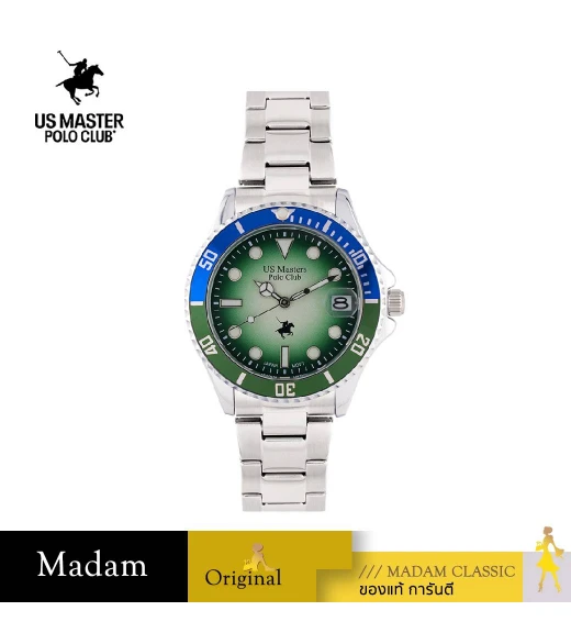 นาฬิกาข้อมือ US MASTERS POLO CLUB USM-EC04-BUG-LGN OHIO CLASS 1900 DATE 37 MM,BLUE GREEN / LIGHT GREEN