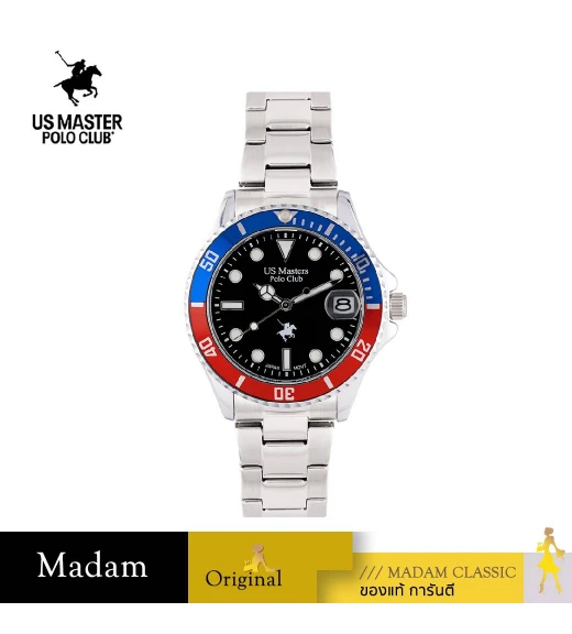 นาฬิกาข้อมือ US MASTERS POLO CLUB USM-EC04-BUR-BK OHIO CLASS 1900 DATE 37 MM,BLUE RED / BLACK