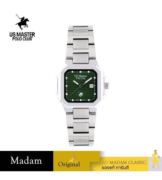 นาฬิกาข้อมือ US MASTERS POLO CLUB USM-EC05-GN TIMES SQUARE MODERN DATE 32 MM,GREEN