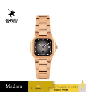 นาฬิกาข้อมือ US MASTERS POLO CLUB USM-EC05-RG-GY TIMES SQUARE MODERN DATE 32 MM,ROSEGOLD / GREY