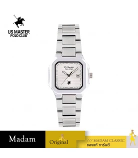 นาฬิกาข้อมือ US MASTERS POLO CLUB USM-EC05-WE TIMES SQUARE MODERN DATE 32 MM,WHITE