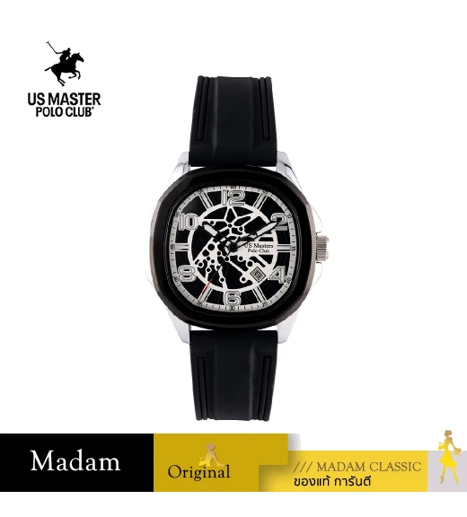 นาฬิกาข้อมือ US MASTERS POLO CLUB USM-EC06-BK-BK THE EMPIRE STRUCTURE 42 MM,BLACK / BLACK