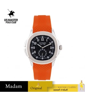 นาฬิกาข้อมือ US MASTERS POLO CLUB USM-EC07-OR-BK THE EMPIRE 60S 39 MM,ORANGE / BLACK