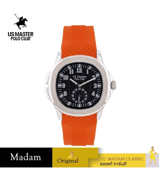 นาฬิกาข้อมือ US MASTERS POLO CLUB USM-EC07-OR-BK THE EMPIRE 60S 39 MM,ORANGE / BLACK