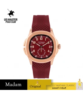 "นาฬิกาข้อมือ US MASTERS POLO CLUB USM-EC07-RD-RRD  THE EMPIRE 60S 39 MM,RED / ROSEGOLD RED"