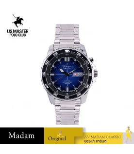 นาฬิกาข้อมือ US MASTERS POLO CLUB USM-EC09A-BBU TITAN BOLT DAY-DATE 42 MM,BLACK / BLUE