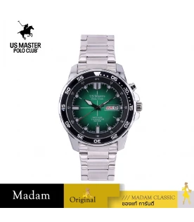 นาฬิกาข้อมือ US MASTERS POLO CLUB USM-EC09A-BGN TITAN BOLT DAY-DATE 42 MM,BLACK / GREEN
