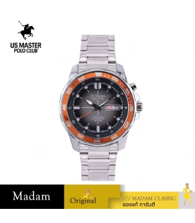 นาฬิกาข้อมือ US MASTERS POLO CLUB USM-EC09A-BGY TITAN BOLT DAY-DATE 42 MM,BLACK / GREY