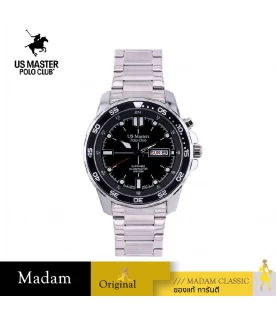 นาฬิกาข้อมือ US MASTERS POLO CLUB USM-EC09A-BK TITAN BOLT DAY-DATE 42 MM,BLACK
