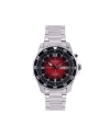 นาฬิกาข้อมือ US MASTERS POLO CLUB USM-EC09A-BRD TITAN BOLT DAY-DATE 42 MM,BLACK / RED