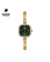 นาฬิกาข้อมือ US MASTERS POLO CLUB USM-EC11-GD-GN FIRST LADY DIAMOND SQUARE 24 MM,GOLD / GREEN