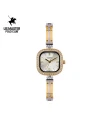 นาฬิกาข้อมือ US MASTERS POLO CLUB USM-EC11-SGD-WE FIRST LADY DIAMOND SQUARE 24 MM,SILVER GOLD / WHITE