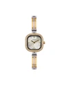 นาฬิกาข้อมือ US MASTERS POLO CLUB USM-EC11-SGD-WE FIRST LADY DIAMOND SQUARE 24 MM,SILVER GOLD / WHITE