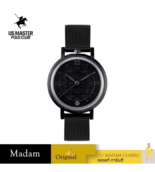 นาฬิกาข้อมือ US MASTERS POLO CLUB USM-EC13-IPB HARMONY ANCIENT SWISS 42 MM,PLATING BLACK