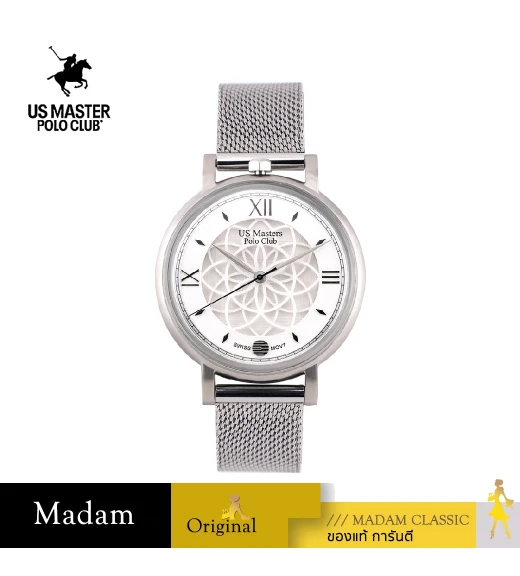 นาฬิกาข้อมือ US MASTERS POLO CLUB USM-EC14-WE HARMONY ANCIENT SWISS 37.5 MM,WHITE
