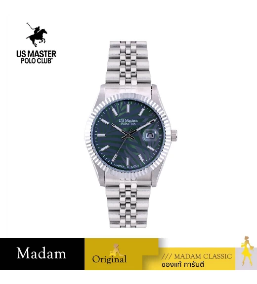 นาฬิกาข้อมือ US MASTERS POLO CLUB USM-EC15-GN ABRAHAM JUNGLE DAY-DATE 40 MM,GREEN