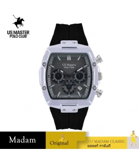 นาฬิกาข้อมือ US MASTERS POLO CLUB USM-ED01-BK-GY RX-1 SPORTS CHRONO DATE 41 MM,BLACK / GREY