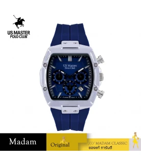 นาฬิกาข้อมือ US MASTERS POLO CLUB USM-ED01-BU-BU RX-1 SPORTS CHRONO DATE 41 MM,BLUE / BLUE