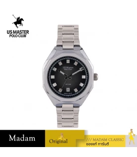 นาฬิกาข้อมือ US MASTERS POLO CLUB USM-EE02-LBK DETROIT MODERN DATE 37 MM,LIGHT BLACK