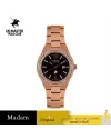 นาฬิกาข้อมือ US MASTERS POLO CLUB USM-EE03-RG-BR FIRST LADY LUXE DIAMOND DATE 33 MM,ROSEGOLD / BROWN