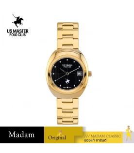 นาฬิกาข้อมือ US MASTERS POLO CLUB USM-EE05-GD-BK SUMMIT ELITE DATE 32 MM,GOLD / BLACK