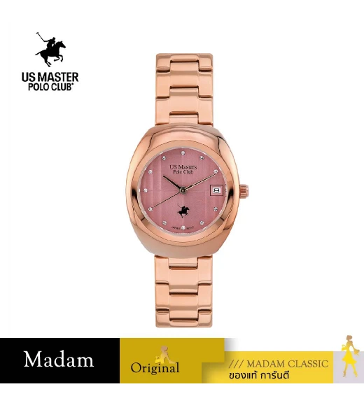 นาฬิกาข้อมือ US MASTERS POLO CLUB USM-EE05-RG-PK SUMMIT ELITE DATE 32 MM,ROSEGOLD / PINK