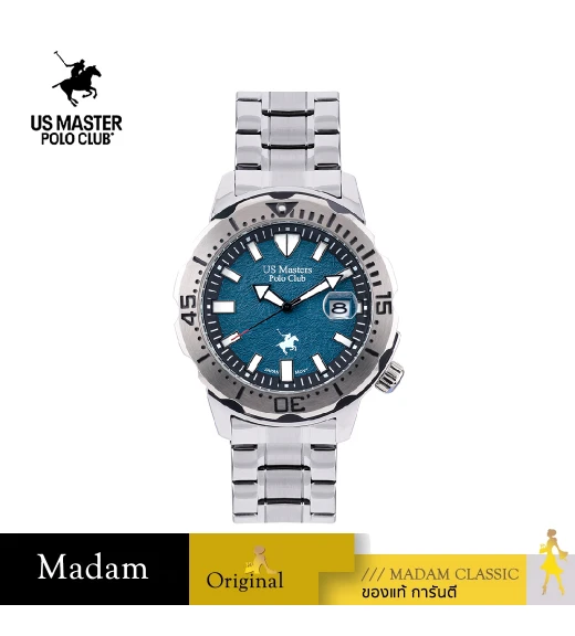 นาฬิกาข้อมือ US MASTERS POLO CLUB USM-EE07-CY OHIO CLASS JAGUAR DATE 43 MM,CYAN