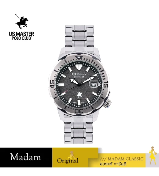 นาฬิกาข้อมือ US MASTERS POLO CLUB USM-EE07-GY OHIO CLASS JAGUAR DATE 43 MM,GREY