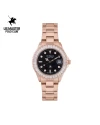 นาฬิกาข้อมือ US MASTERS POLO CLUB USM-EF01-RG-BK FRIST LADY HEXAGON CRYSTAL DATE 35 MM,ROSEGOLD / BLACK
