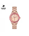 นาฬิกาข้อมือ US MASTERS POLO CLUB USM-EF01-RG FRIST LADY HEXAGON CRYSTAL DATE 35 MM,ROSEGOLD