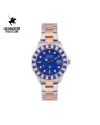 นาฬิกาข้อมือ US MASTERS POLO CLUB USM-EF01-SRG-BU FRIST LADY HEXAGON CRYSTAL DATE 35 MM,SILVER ROSEGOLD / BLUE