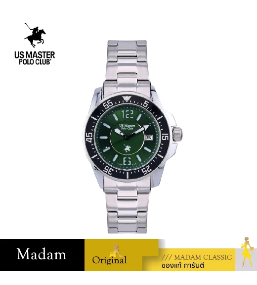 นาฬิกาข้อมือ US MASTERS POLO CLUB USM-EF04-GN OHIO CLASS MODERN DATE 42 MM,GREEN