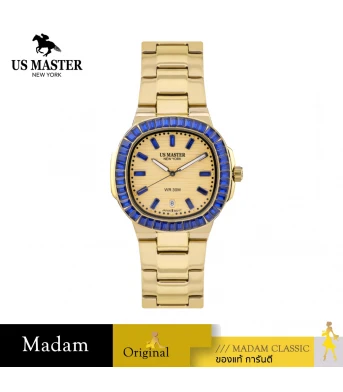 นาฬิกา US MASTERS POLO CLUB USM-FC01-GD-GBU FRIST LADY FC01 36 MM,GOLD / GOLD BLUE